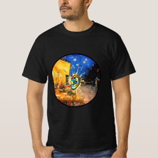 T-shirt Van Gogh Café Terrasse Pop Art Oreille Surréalisme