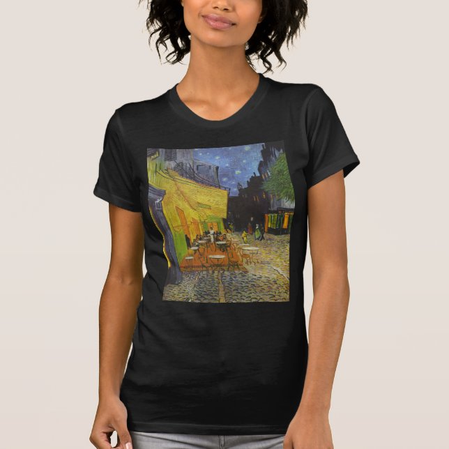 T-shirt Van Gogh Cafe Terrasse Post-impressionniste (Devant)