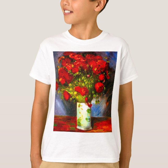 T-shirt Van Gogh Red Poppies (Devant)