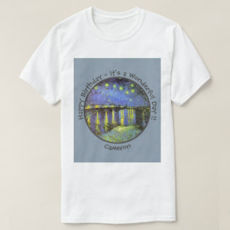 T-shirt van Gogh Starry Night Over the Rhone Party Objets