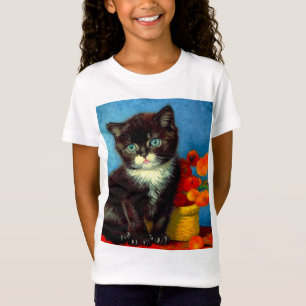 T-Shirt Van Gogh Tuxedo Cat
