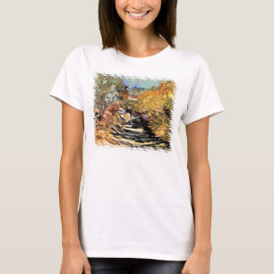 T-shirt Van Gogh - Une route à Saint-Rémy avec personnage 