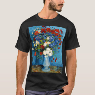 T-shirt Van Gogh Vase avec Cornflowers et Poppies