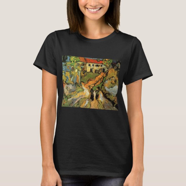 T-shirt Van Gogh Village Street et Steps Auvers, Figures (Devant)