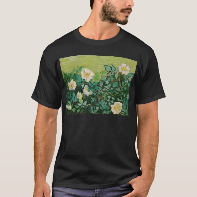 T-shirt Van Gogh Wild Roses (Devant)