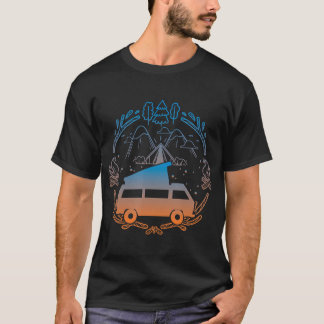T-shirt Van Life Design - Vanagon Van Bus Dipper Campfire