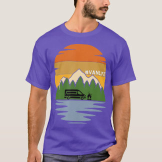 T-shirt Van Life Retro Vintage Van Dwellers Vanlife Hommes