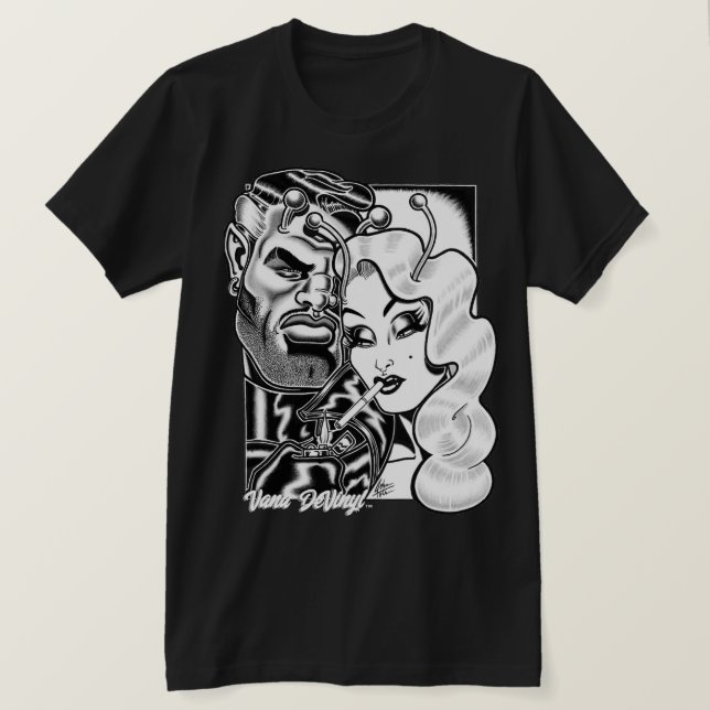 T-shirt Vana DeVinyl™/Vana et Rocco (Design devant)
