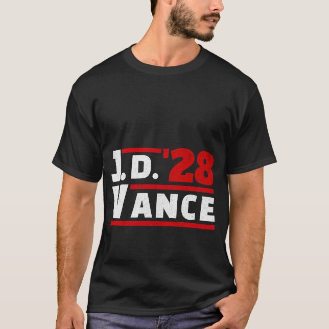T-shirt Vance 2028 JD Vance 2028 Président de l'élection C (Devant)