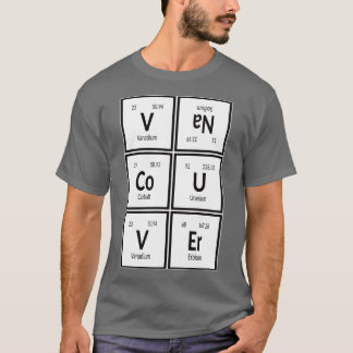 T-shirt Vancouver City Tableau périodique 1