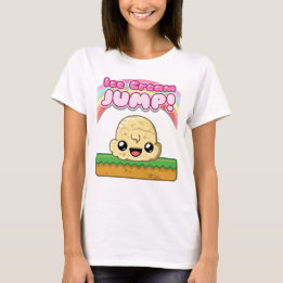 T-shirt Vanilla Scoop with Ice Cream Jump Text