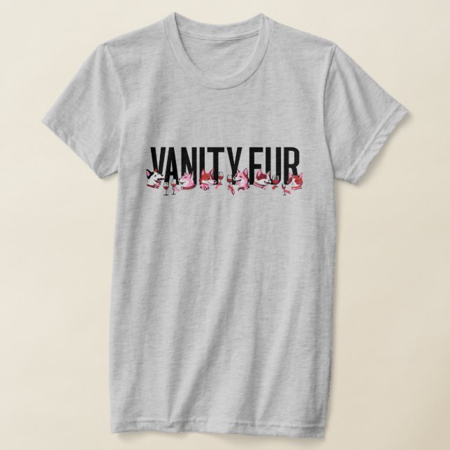 T-shirt Vanity Fur Magazine Party RED (Poser)