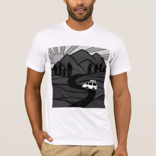 T-shirt VANLIFE Trees Forest Mountain Explorez l'aventure