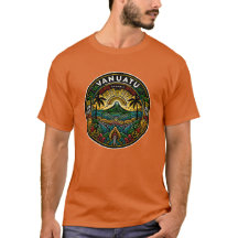 Vanuatu Oceania Badge, Volcan Tropical Emblème