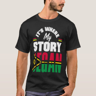 T-shirt Vanuatu Vanuatu Vanuatu Drapeau Son Où Mon Histoir