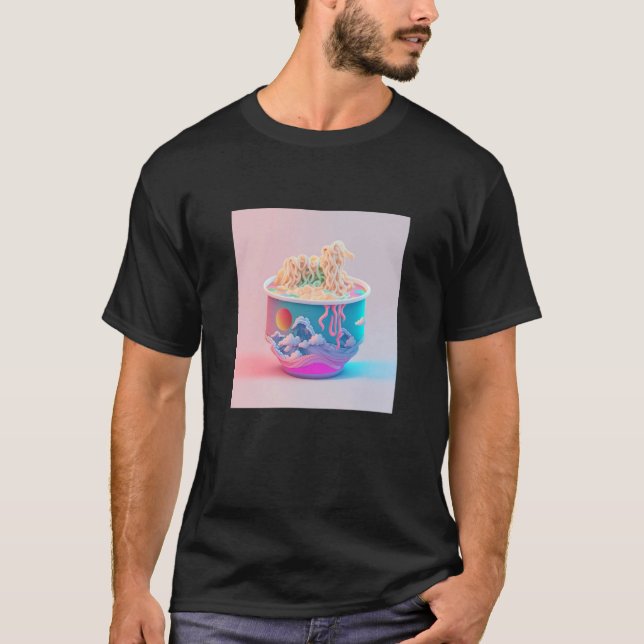 T-shirt Vaperwave Aesthetic Glitch Palm Retrowave Synthwav (Devant)