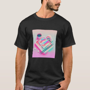 T-shirt Vaperwave Aesthétique Glitch Sushi Retrowave Synth
