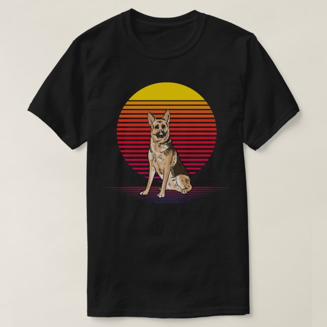 T-shirt Vapeur berger allemand (Design devant)
