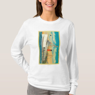 T-shirt Vapeur "Catalina" à l'île de Père Noël Catalina