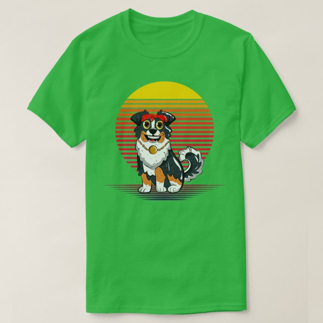 T-shirt Vapeur de berger australien (Design devant)