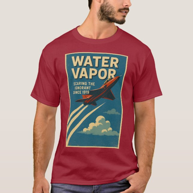 T-shirt Vapeur D'Eau. Méfier les ignorants depuis 1919 (Devant)