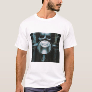 T-shirt Vapeur Punk HR Giger Crâne Jeter la couverture