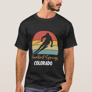 T-shirt Vapeur Springs Ski Colorado Funny Snow Ski t