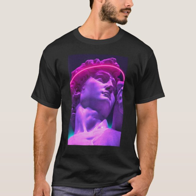 T-shirt Vaporwave Aesthetic Outrun Retro 80s Synthwave Ret (Devant)