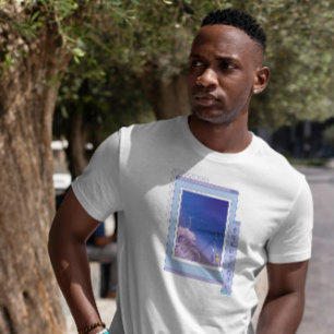T-shirt Vaporwave Anime Paysage