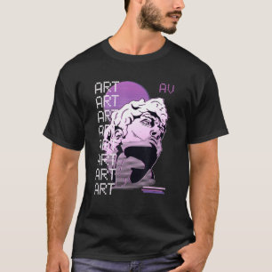 T-shirt Vaporwave Art Statue Sculpture Japonaise 80s Rétro