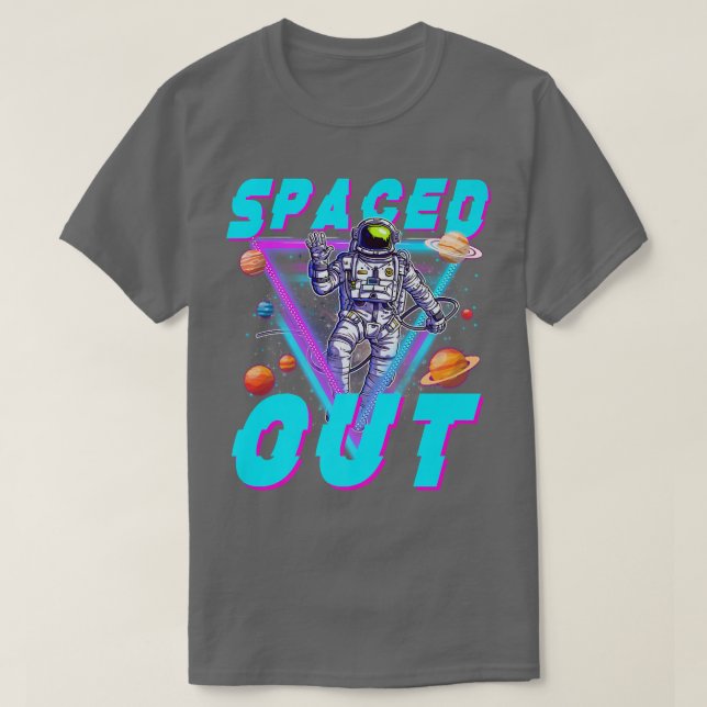 T-shirt Vaporwave Astronaut Spaced Out Aesthetic Outer Spa (Design devant)
