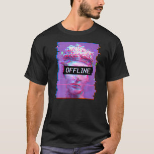 T-shirt Vaporwave David Statue Art esthétique Hors ligne M