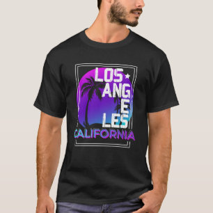 T-shirt Vaporwave esthétique Los Angeles California CA Ret