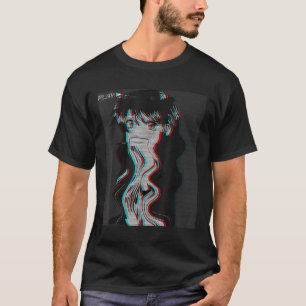 T-shirt Vaporwave esthétique Triste Anime Girl Retro Eboy