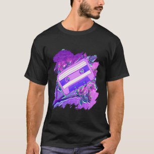 T-shirt Vaporwave Japonais Bande Rétroonde Japon Esthétiqu