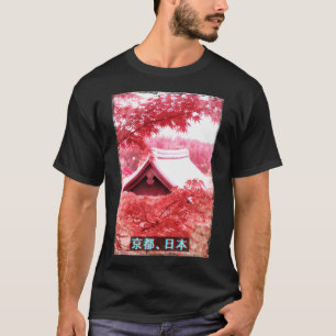 T-shirt Vaporwave Japonais esthétique Streetwear Temple