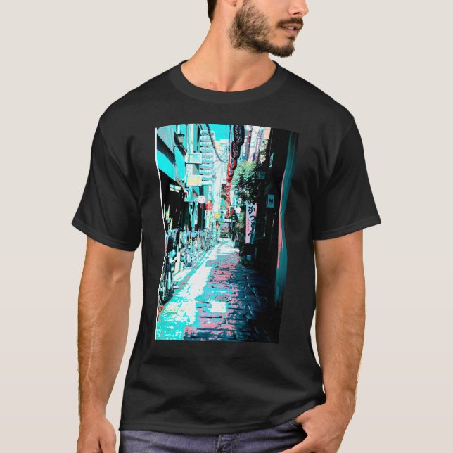 T-shirt Vaporwave japonaise des années 80 90 Lofi Tokyo St (Devant)