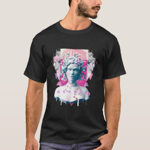T-shirt Vaporwave Medusa Statue Esthétique Japonais Otaku