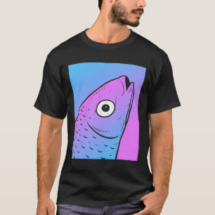 T-shirt Vaporwave Mullet Esthétique Pastel Goth Fish