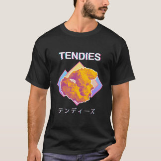 T-shirt Vaporwave Tendies Chicket Tenders Kanji japonais