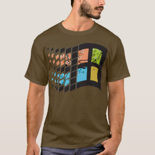 T-shirt Vaporwave Windows 95