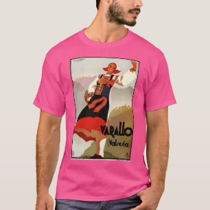 T-shirt Varallo Alpes Italiennes Été Voyage Ad Fille Local