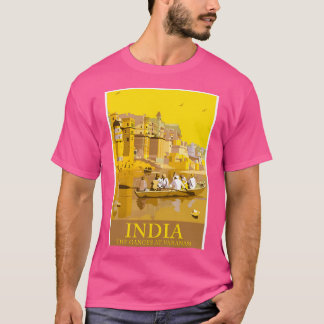 T-shirt Varanasi Sur Le Gange Inde
