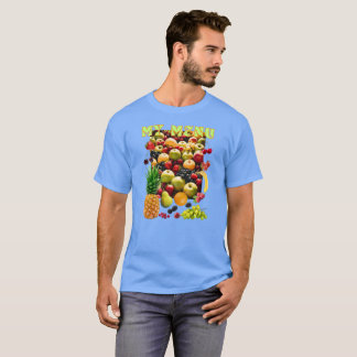 T-shirt Variété de fruits frais avec un slogan