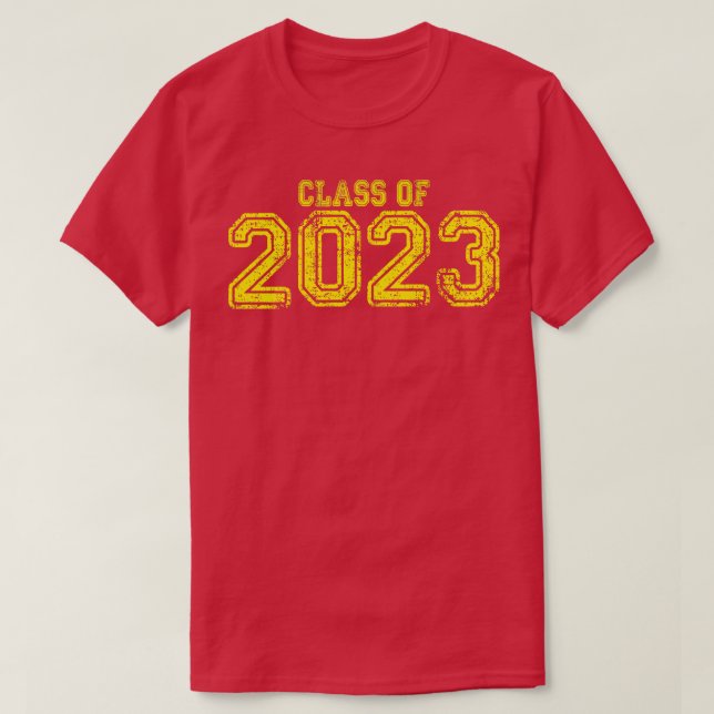 T-shirt Varsity Yellow Class of 2023 (Design devant)