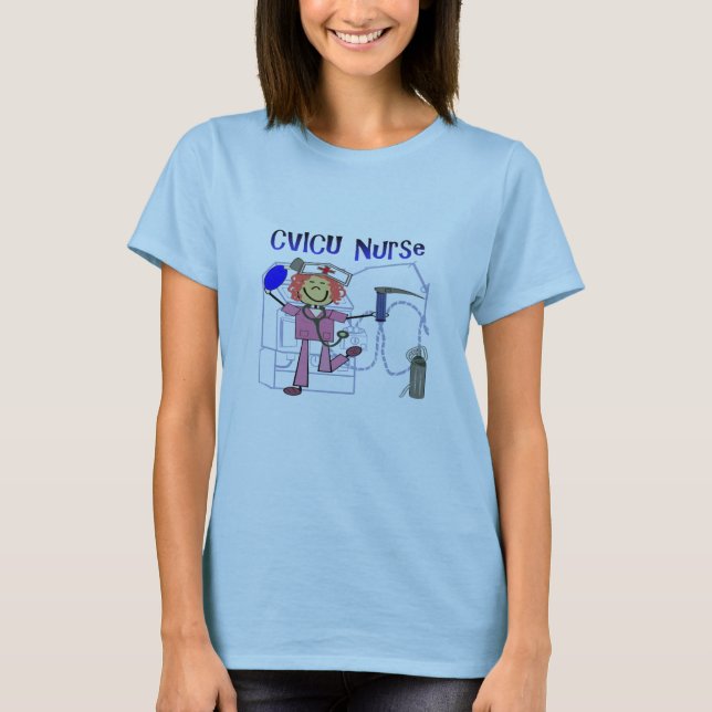T-SHIRT VASCULAIRE D'INFIRMIÈRE DE CVICU CARDIO- (Devant)