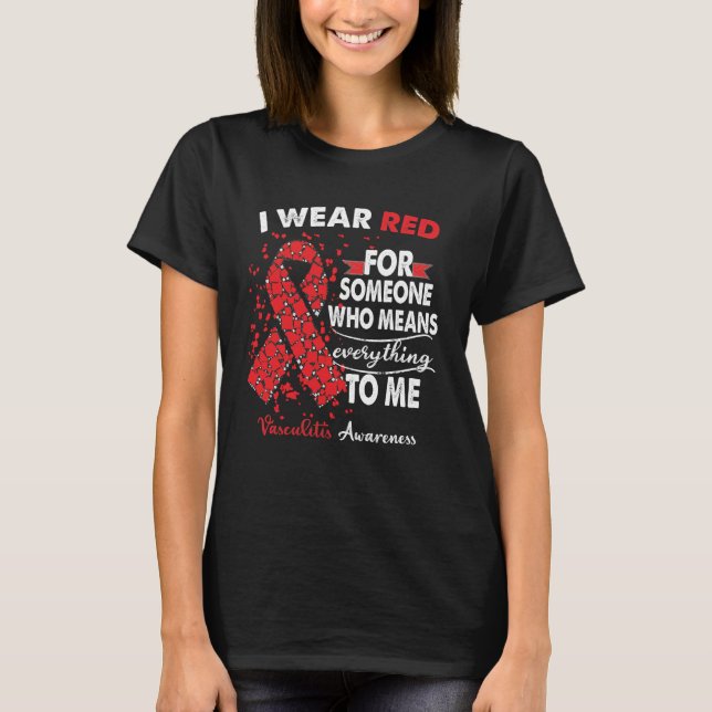 T-shirt Vasculitis Sensibilisation Guerrier Soutien Surviv (Devant)