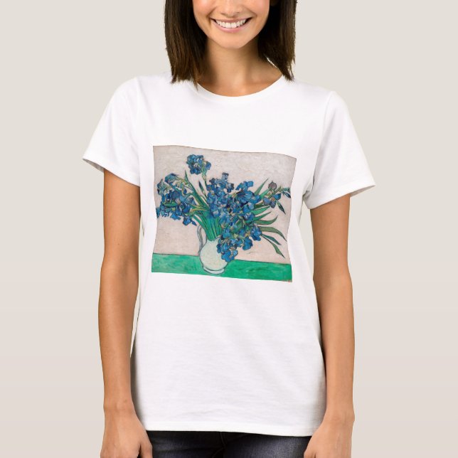 T-shirt Vase avec Irises, Van Gogh (Devant)
