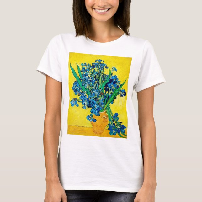 T-shirt Vase avec Irises, Van Gogh (Devant)