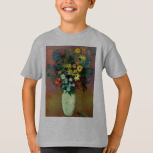 T-shirt Vase de Odilon Redon avec fleurs (1914)